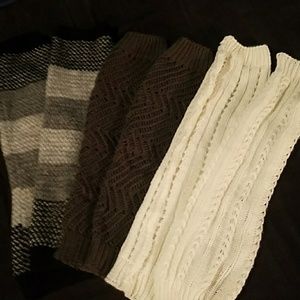 Assorted leg warmers