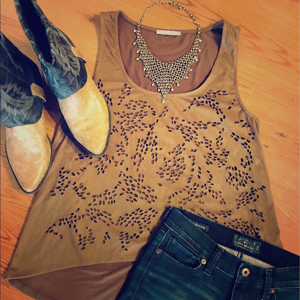 Rheea & Co vintage cut-out summer top size small