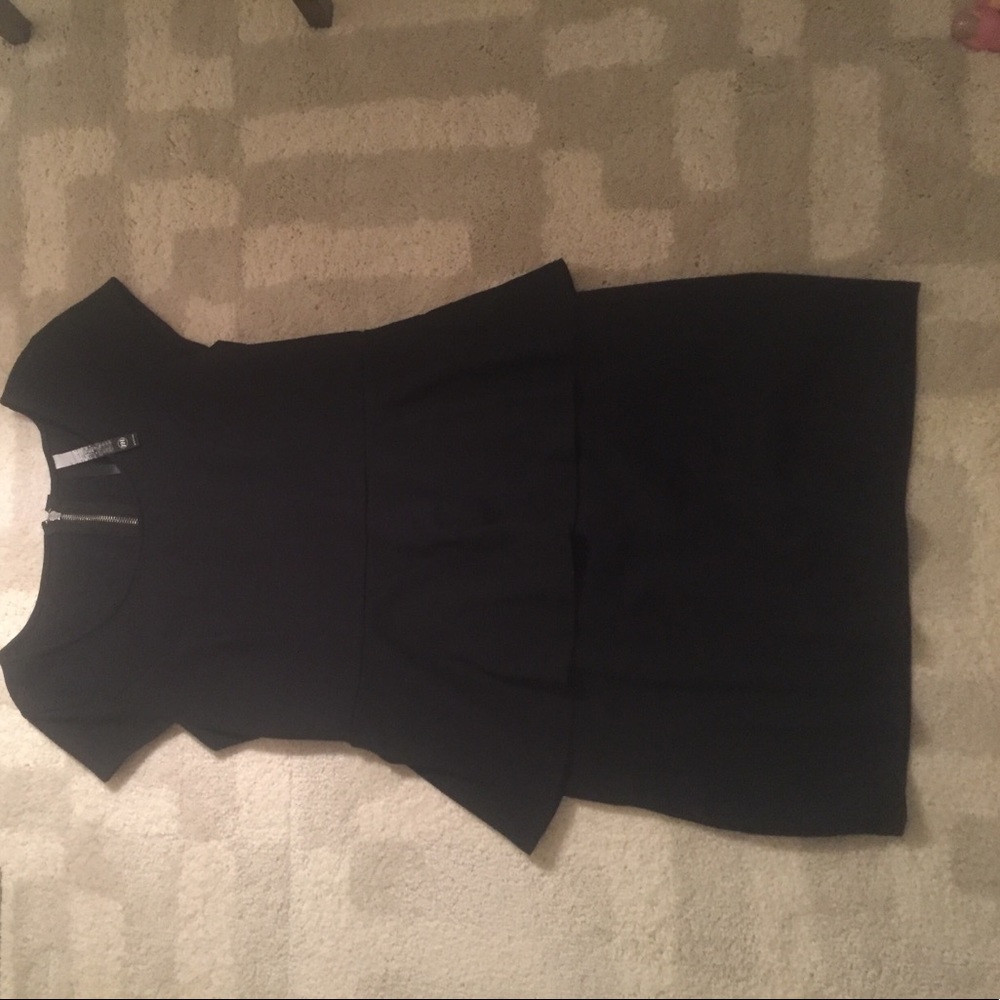 Kensie Black Peplum Dress