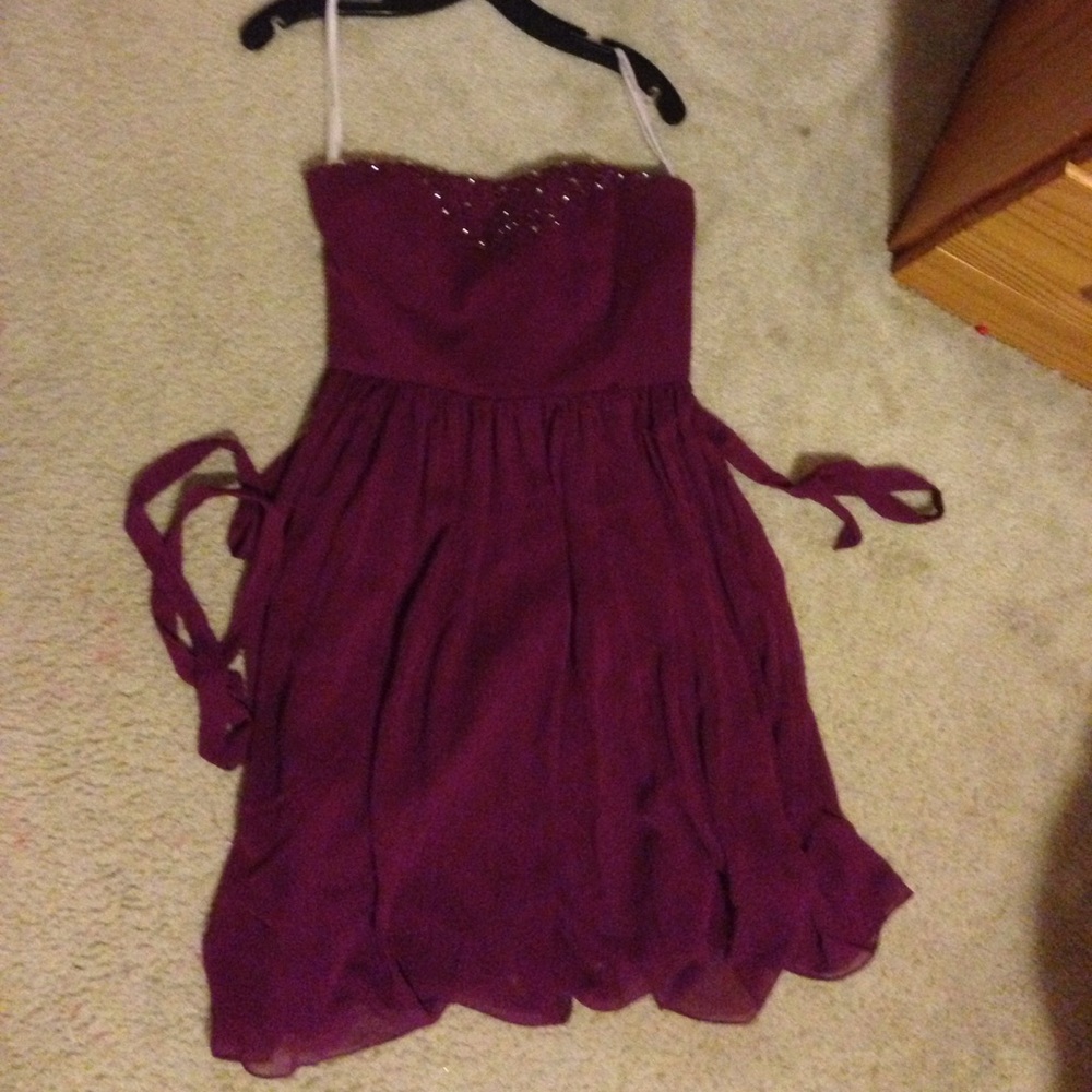 Davids Bridal strapless dress