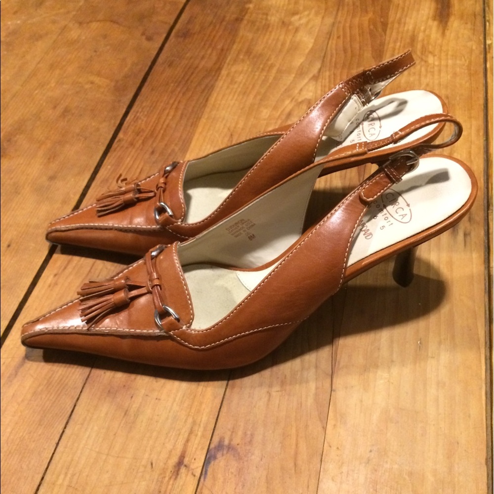 Joan & David genuine leather loafer heel