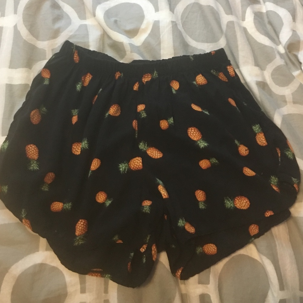 Black Brandy Melville Pineapple Shorts