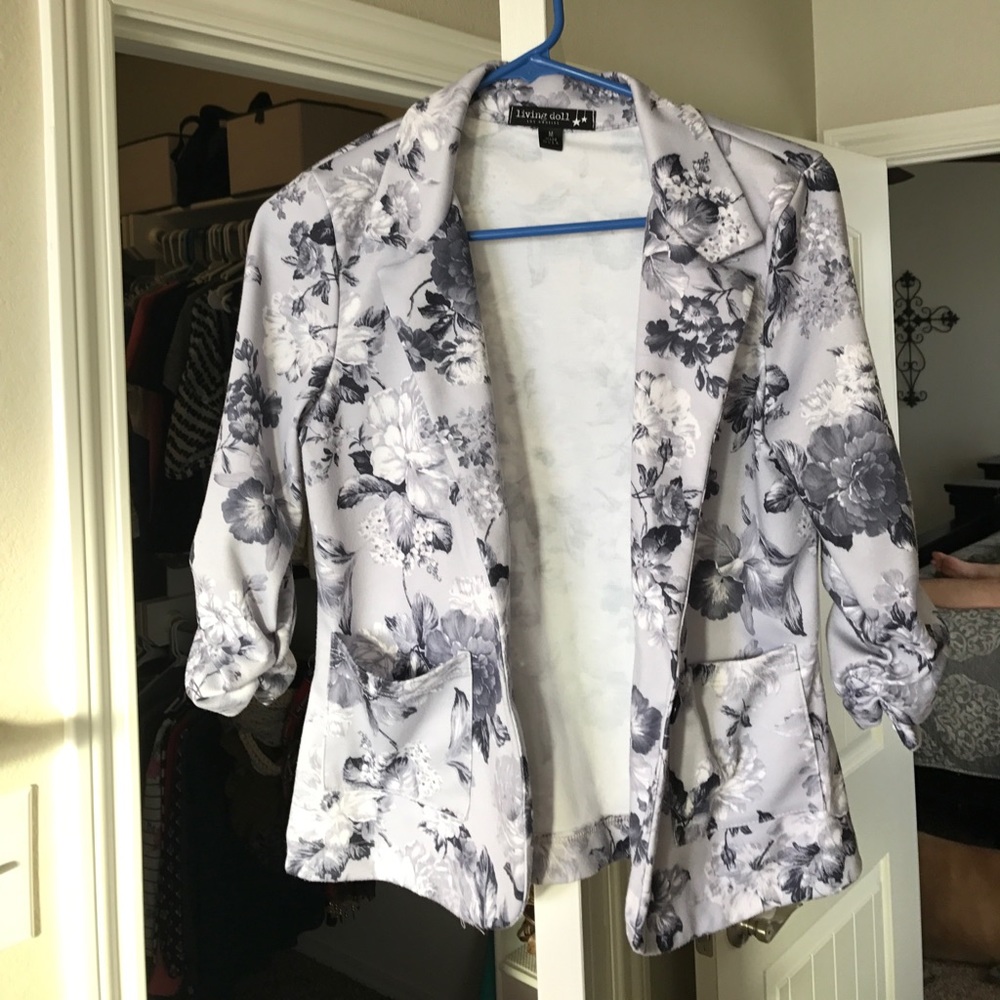 Floral blazer