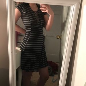 LA Hearts Black and White Dress