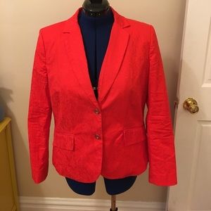 Floral print suit jacket