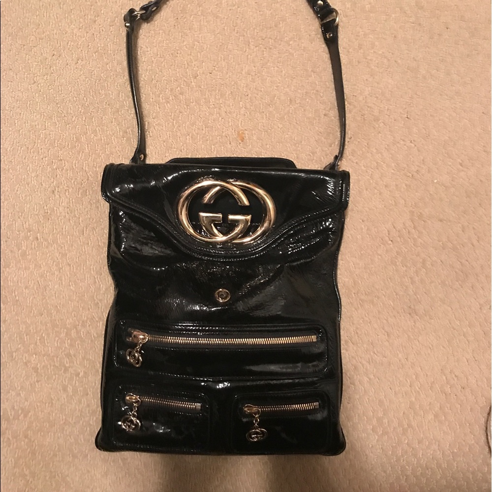 Gucci patent leather bag