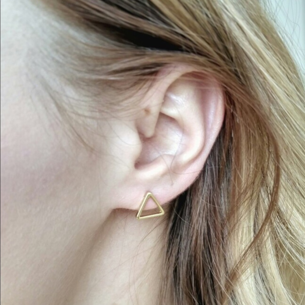 Geometric Triangle Earrings