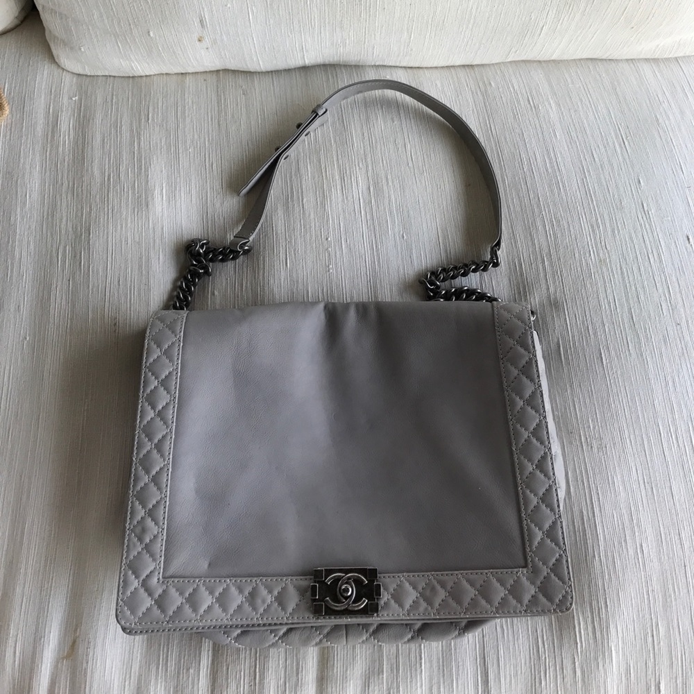 Chanel boy bag grey XL