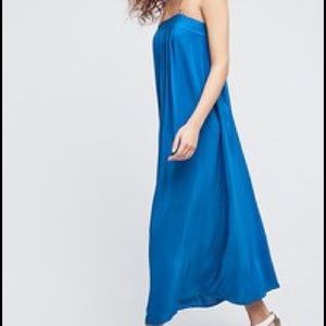 Anthropologie Blue Maxi Dress
