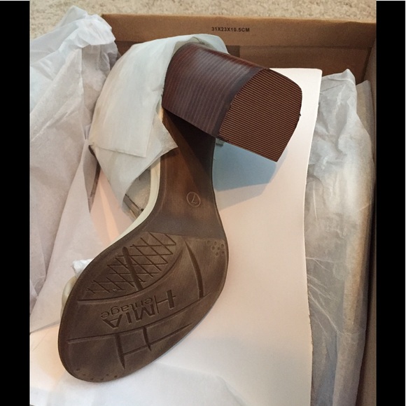 Mia Cristie Block Heel Sandal Cement - Picture 6 of 6