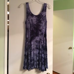 Tie dyed tank dress by One Clothing