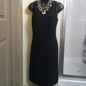 Black sheath dress