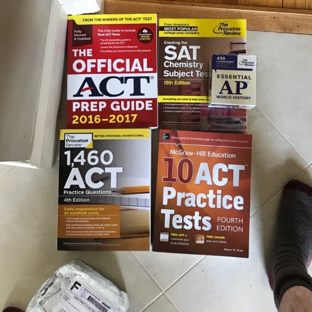 SAT and ACT review books
