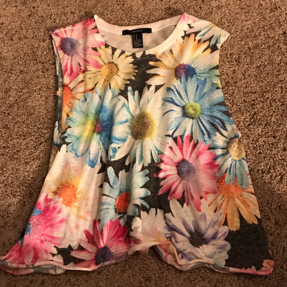 F21 Sleeveless croptop