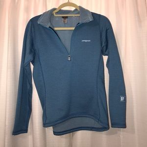 Patagonia Blue Quilted Quarter Zip