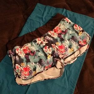 Floral running shorts