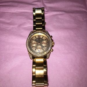 Express Gold Bling Watch