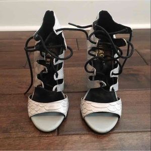 Shoe Cult tie up heels