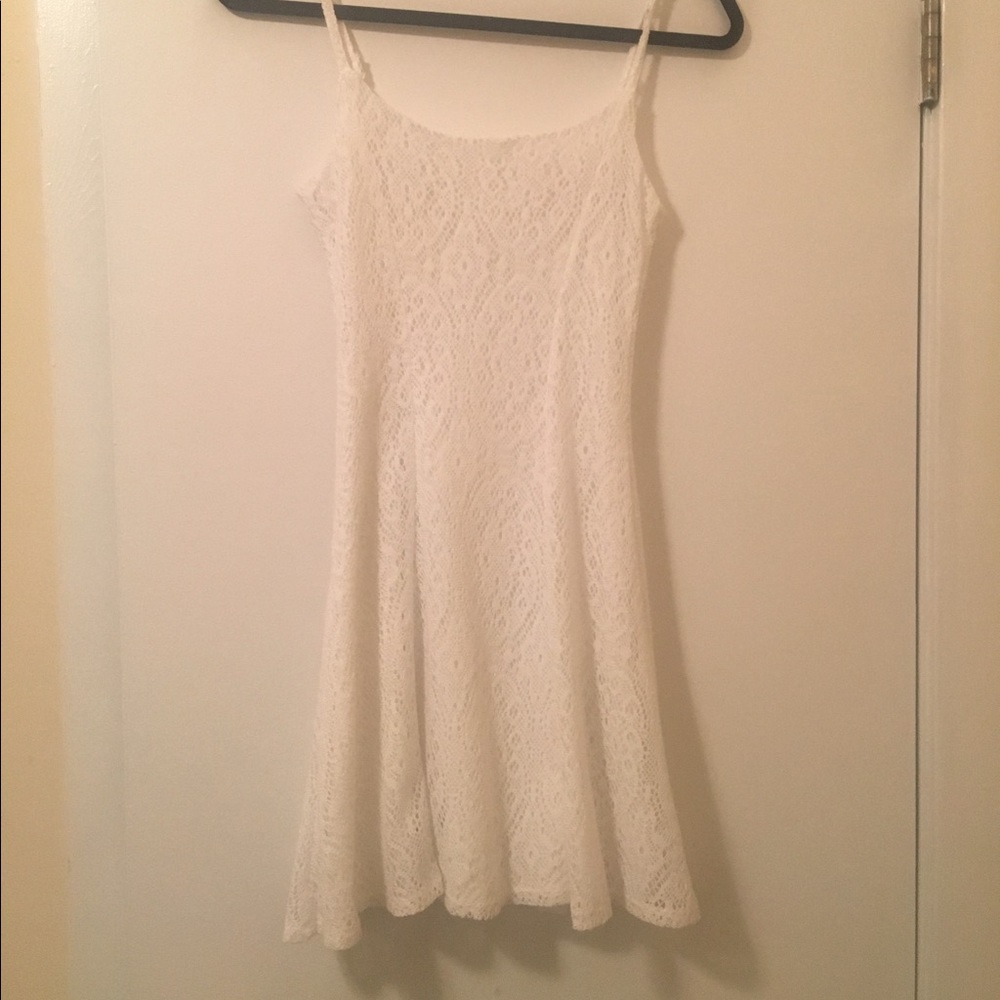 White floral palaces dress