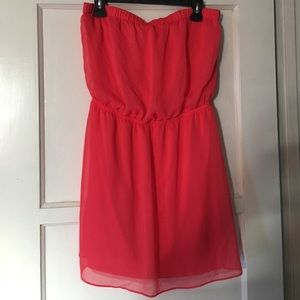 Strapless Pink Dress