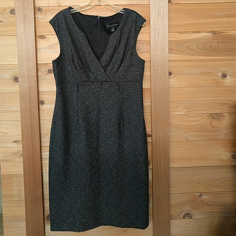 Charcoal Speckled Career Dress by Connected