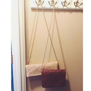 Blush & Burgundy Cross Body/Shoulder Bag bundle