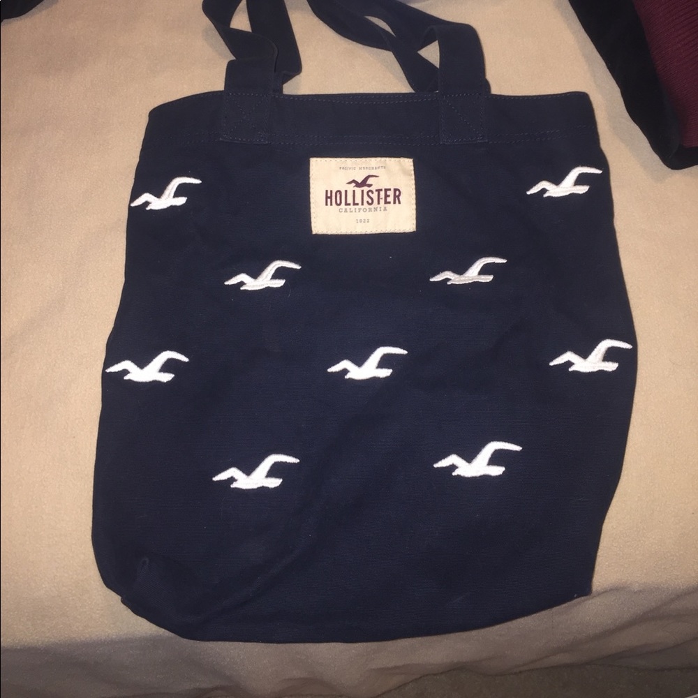 Navy blue Hollister tote