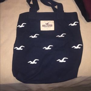 Navy blue Hollister tote