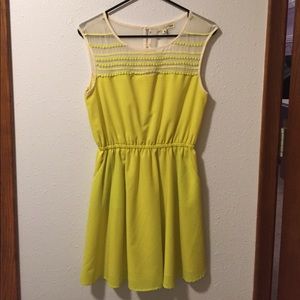 Yellow Sheer top dress