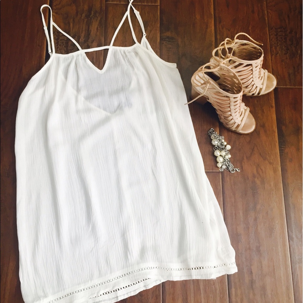 White Sundress / Bathing suit coverup