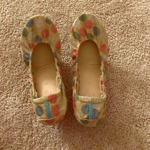 Multi colored Tieks. Perfect flat shoe