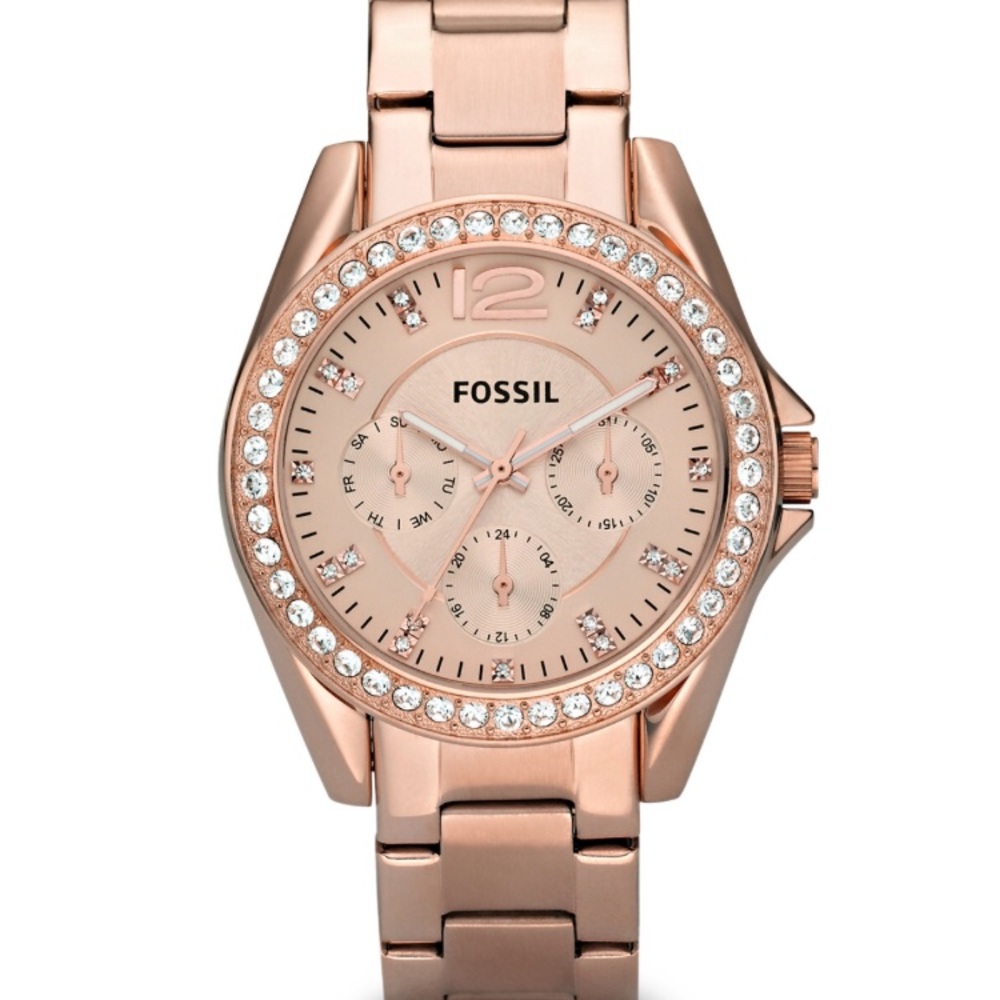 Rose Gold Fossil Watch-NEW