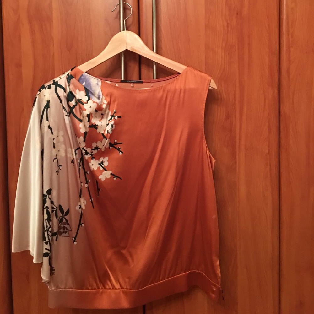 Elie Tahari 100% silk top.