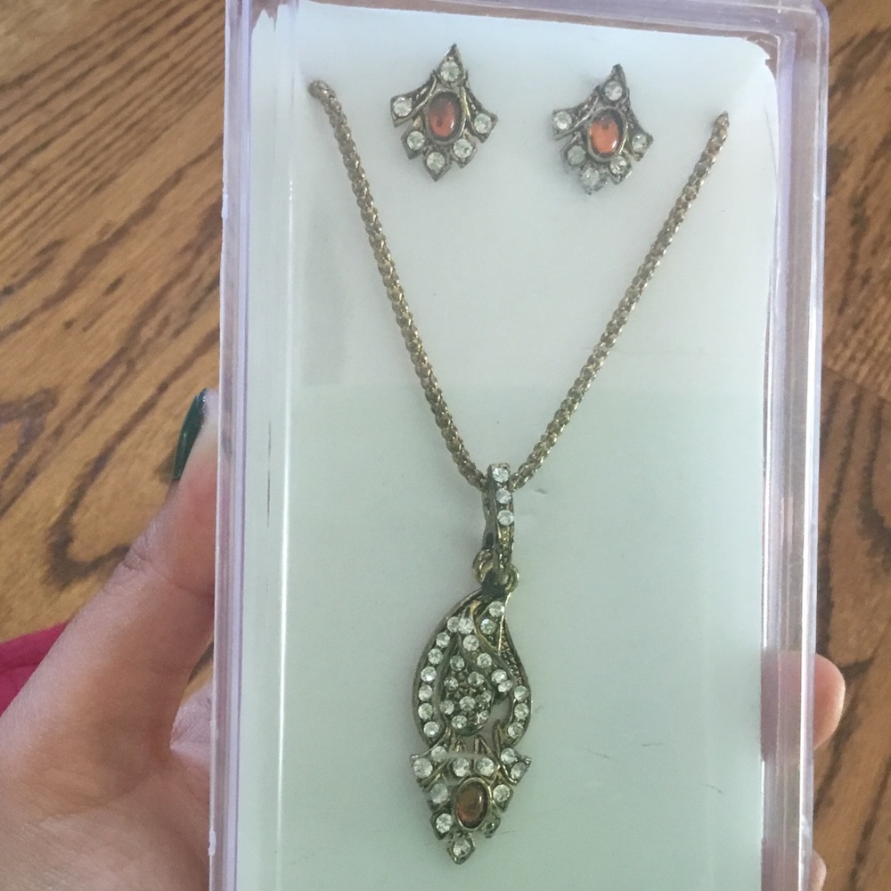 Indian jewelry set, never been worn, still in box