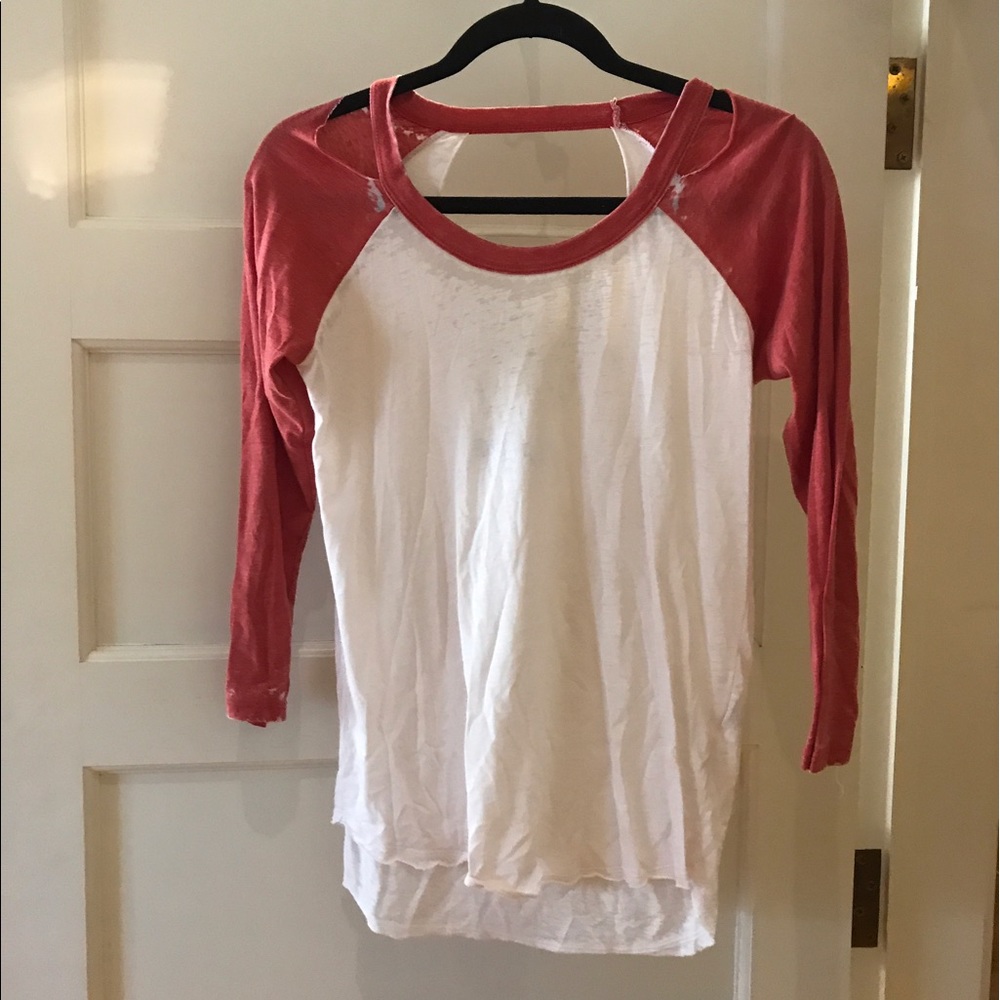 Distressed Baseball Tee