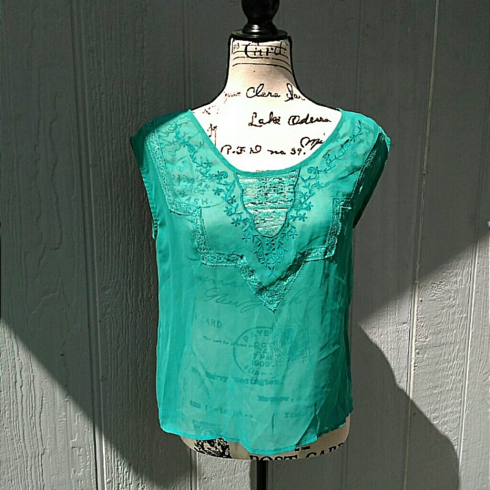 NWOT Lauren Conrad Sheer Top