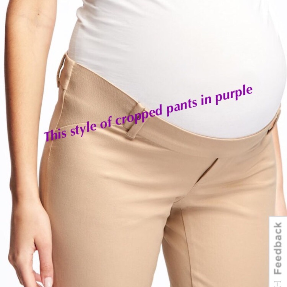 Old Navy Maternity Side Panel Pixie Ankle Pants