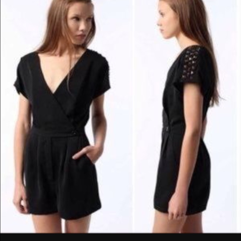 Silence and noise studded romper