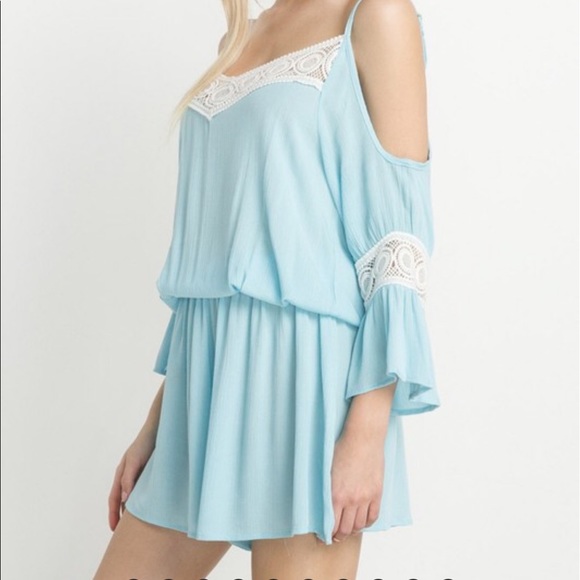 HipFinds Pants - Fabulous Blue Boho Romper 🌺 Sale