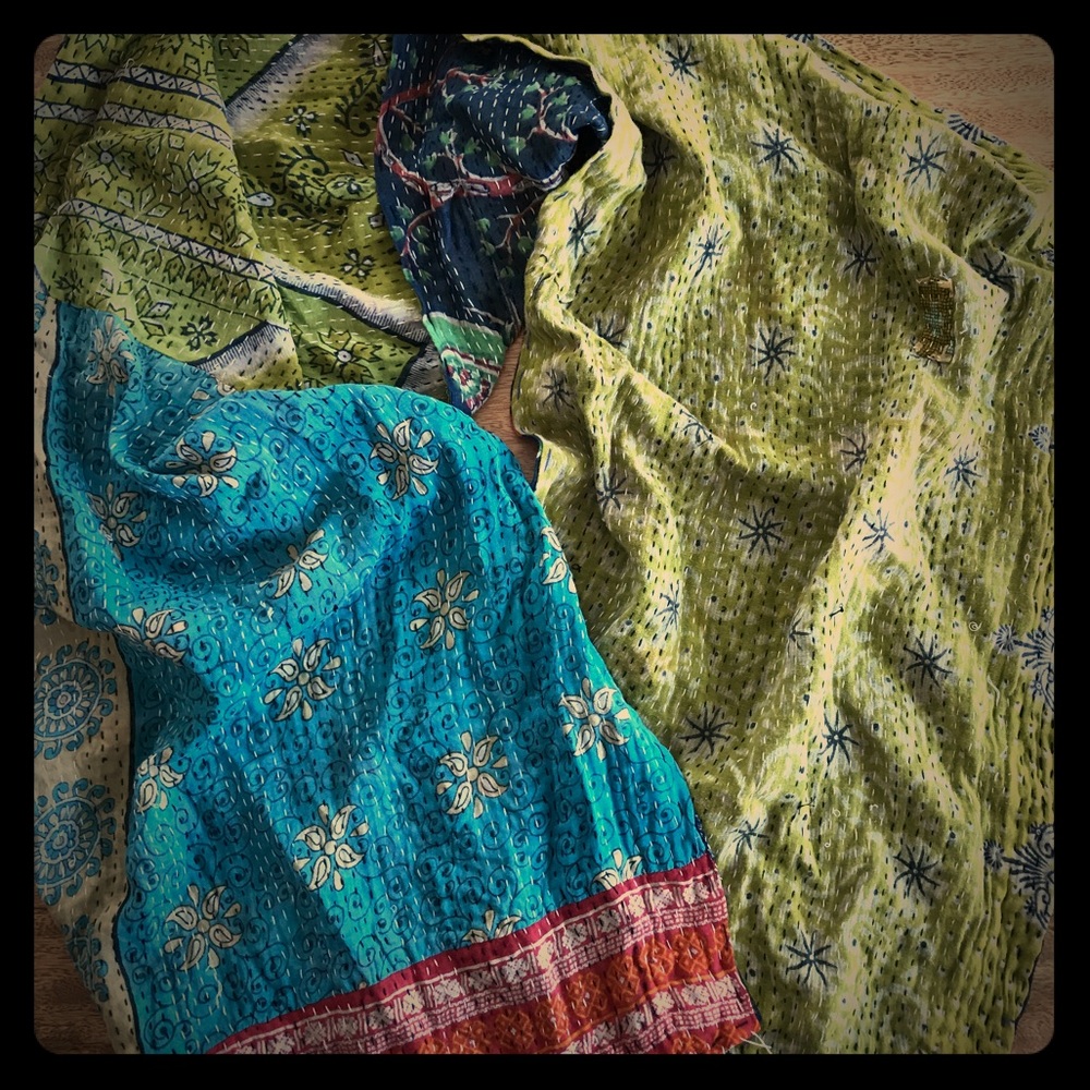 Handmade Tribal mixed fabric scarf