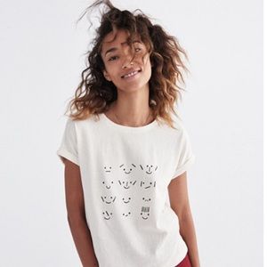 Madewell faces graphic tee XXS