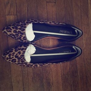 Lane Bryant faux leopard pointed toe flats 9 wide
