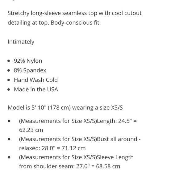 Free People black cutout long sleeve top xs - Picture 5 of 5