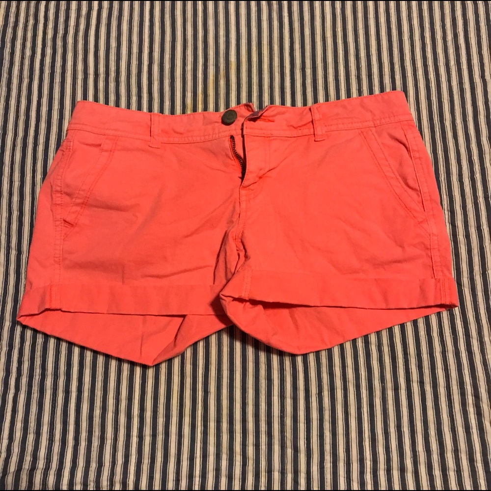 Neon coral Aeropostale shorts