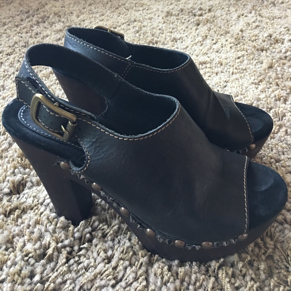 Sbicca Leather Wedge Heel