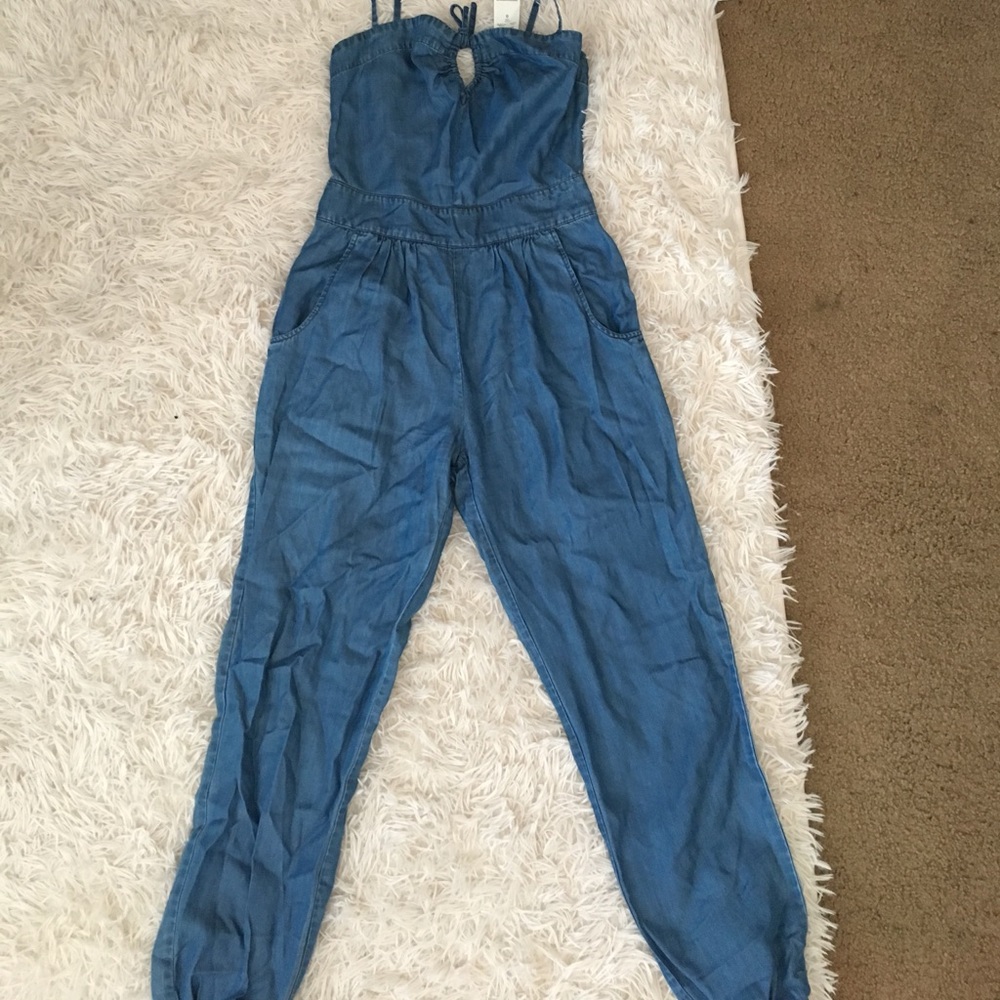 Soft denim jumpsuit