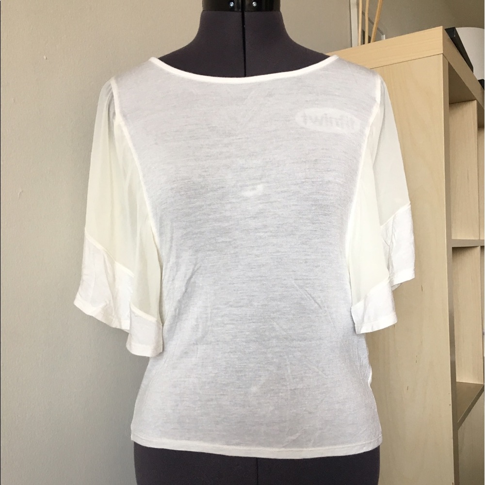 Red Haute cream top size XS