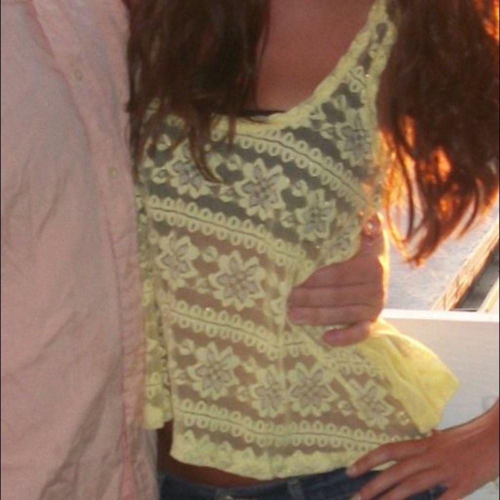 Forever 21 yellow tank top