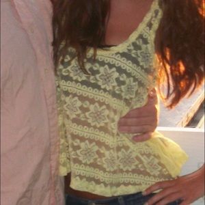 Forever 21 yellow tank top