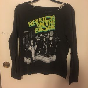 New Kids On The Block long sleeve gray shirt!